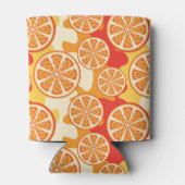 Rafraîchisseur Pour Canette Motif d'agrumes orange rétro (Dos)