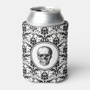 Rafraîchisseur Pour Canette Motif damassé gothique crâne vintage HALLOWEEN