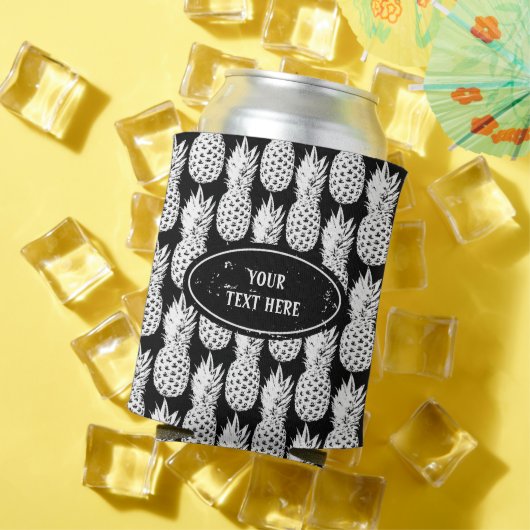 Rafraîchisseur Pour Canette Motif d'ananas tropicale coutume peut refroidir (Été in situ)