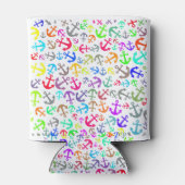 Rafraîchisseur Pour Canette Motif d'Ancre de bateau coloré (Dos)