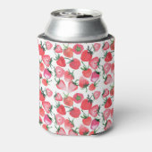 Rafraîchisseur Pour Canette Motif d'aquarelle aux fraises rouges juteuses (Can Dos)