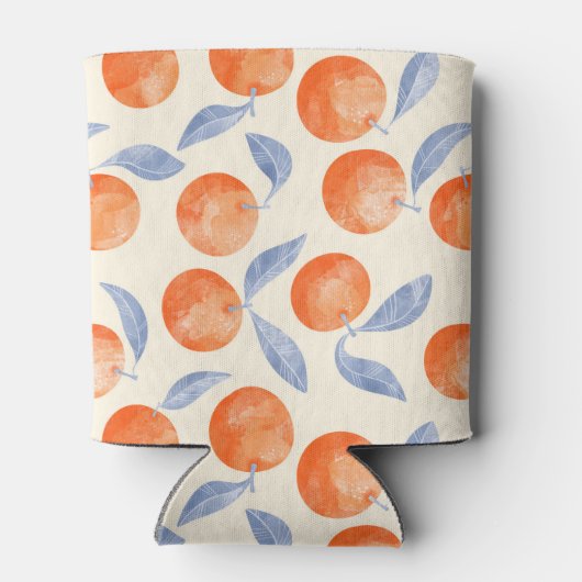 Rafraîchisseur Pour Canette Motif d'aquarelle Citrus Oranges (Dos)