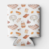 Rafraîchisseur Pour Canette Motif d'aquarelle confortable Autumn Essentials (Dos)