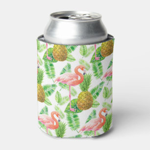 Rafraîchisseur Pour Canette Motif d'aquarelle de jardin tropical
