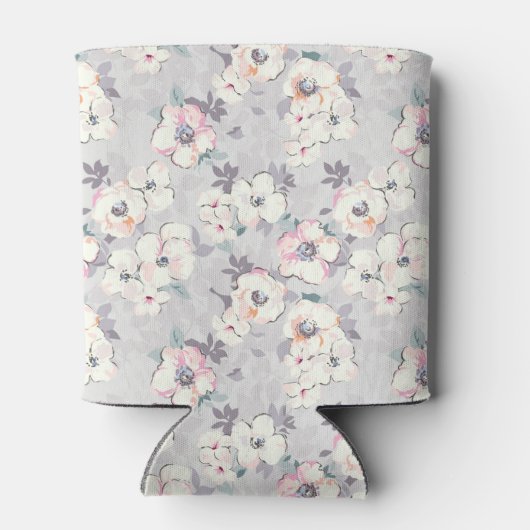 Rafraîchisseur Pour Canette Motif d'aquarelle rose doux (Dos)