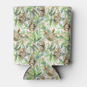 Rafraîchisseur Pour Canette Motif d'aquarelle tropicale (Devant)