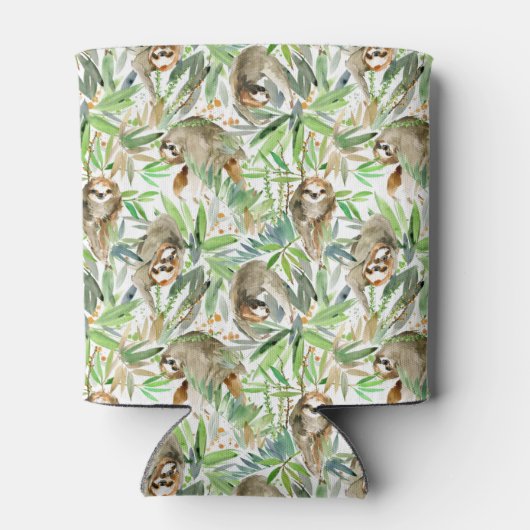 Rafraîchisseur Pour Canette Motif d'aquarelle tropicale (Dos)