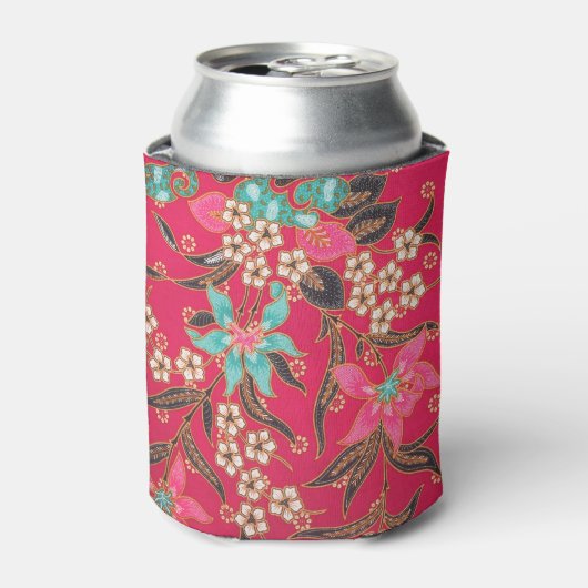 Rafraîchisseur Pour Canette Motif d'art batik indonésien (Can devant)