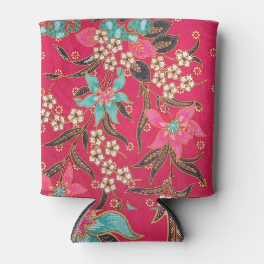 Rafraîchisseur Pour Canette Motif d'art batik indonésien (Devant)