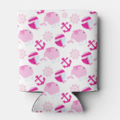 Rafraîchisseur Pour Canette Motif De Baleines, Beaux Baleines, Baleines Roses (Dos)