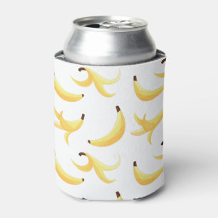 Rafraîchisseur Pour Canette Motif de banane jaune rétro amusant, éditable pour
