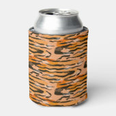 Rafraîchisseur Pour Canette Motif de bande de tigre de pêche (Can devant)