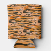 Rafraîchisseur Pour Canette Motif de bande de tigre de pêche (Dos)