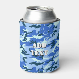 Rafraîchisseur Pour Canette Motif de camouflage bleu militaire