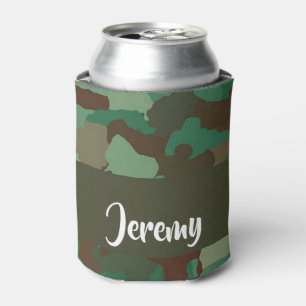 Rafraîchisseur Pour Canette Motif de camouflage de nom personnalisé