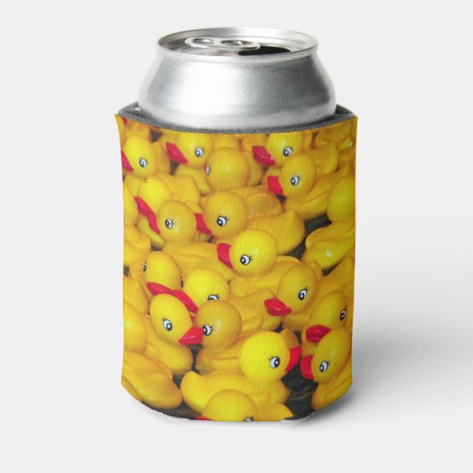 Rafraîchisseur Pour Canette Motif de canards en caoutchouc jaune mou (Can Dos)