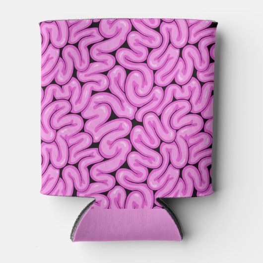 Rafraîchisseur Pour Canette Motif de cerveau Zombie (Devant)