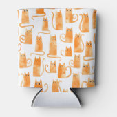 Rafraîchisseur Pour Canette Motif de chat orange amusant (Devant)