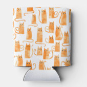 Rafraîchisseur Pour Canette Motif de chat orange amusant (Dos)