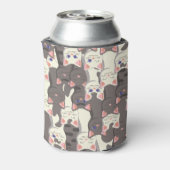 Rafraîchisseur Pour Canette Motif de chats blancs et gris (Can Dos)