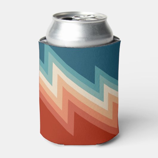 Rafraîchisseur Pour Canette Motif de chevron de style rétro (Can devant)