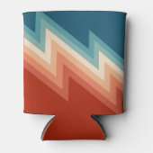 Rafraîchisseur Pour Canette Motif de chevron de style rétro (Devant)