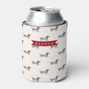 Rafraîchisseur Pour Canette Motif de chien Dachshund mignon et chic personnali