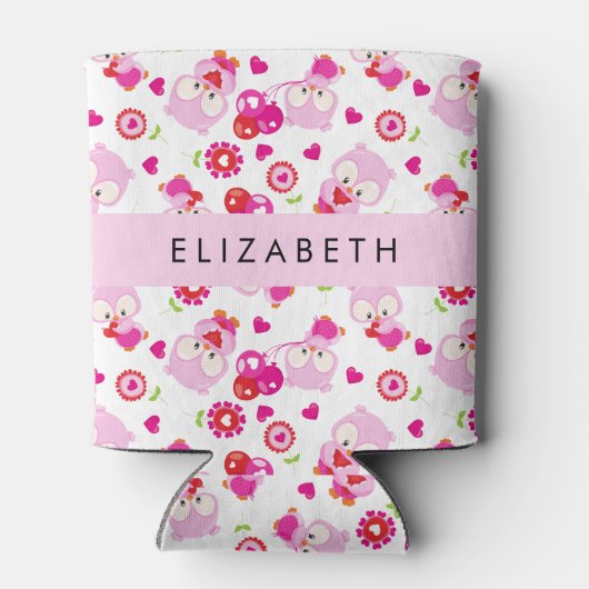 Rafraîchisseur Pour Canette Motif De Chouettes, Chouettes Mignonnes, Chouettes (Dos)