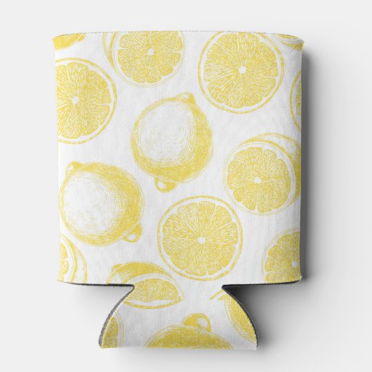 Rafraîchisseur Pour Canette Motif de citron à main (Dos)