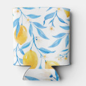 Rafraîchisseur Pour Canette Motif de citrons d'aquarelle à main (Dos)