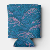 Rafraîchisseur Pour Canette Motif De Corail Bleu Et Rose (Dos)