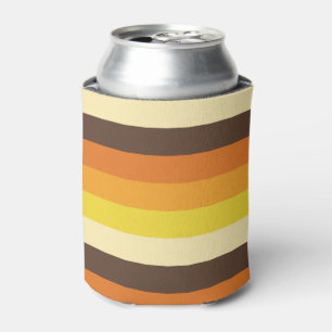 Rafraîchisseur Pour Canette Motif de couleurs triées les années 70 rétro