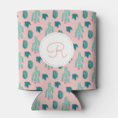 Rafraîchisseur Pour Canette Motif de dessin Cactus mignon | Monogramme (Dos)
