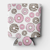 Rafraîchisseur Pour Canette Motif De Donuts, Donuts Roses, Donuts Blancs (Devant)