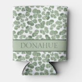 Rafraîchisseur Pour Canette Motif de fermeture Shamrock aquarelle (Devant)