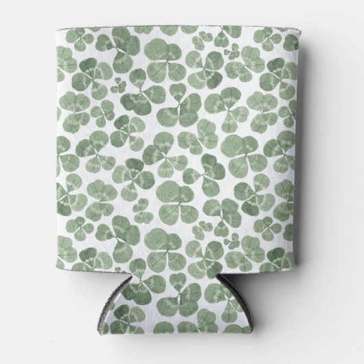 Rafraîchisseur Pour Canette Motif de fermeture Shamrock aquarelle (Devant)