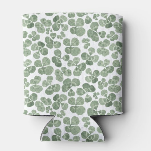 Rafraîchisseur Pour Canette Motif de fermeture Shamrock aquarelle (Dos)