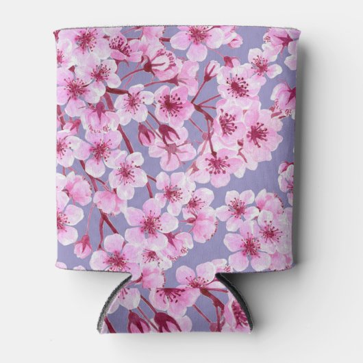 Rafraîchisseur Pour Canette Motif de fleurs de cerisiers (Devant)