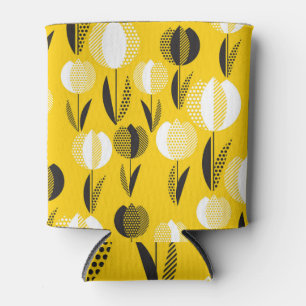 Rafraîchisseur Pour Canette Motif de fleurs géométriques Holland Tulip