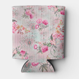 Rafraîchisseur Pour Canette Motif de fleurs numériques : Allover Design