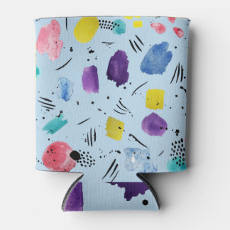 Rafraîchisseur Pour Canette Motif de formes géométriques d'aquarelle Abstraite