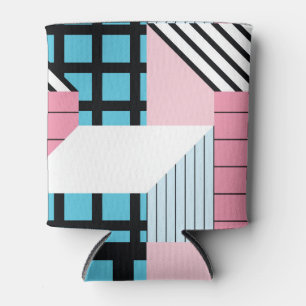 Rafraîchisseur Pour Canette Motif de formes géométriques transparente.