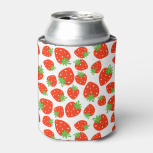 Rafraîchisseur Pour Canette Motif de fraise rouge coloré