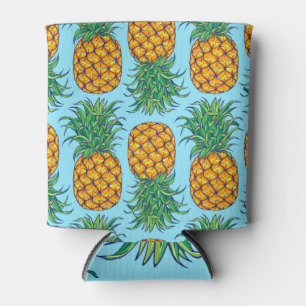 Rafraîchisseur Pour Canette Motif de fruits d'été exotiques à l'ananas