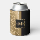 Rafraîchisseur Pour Canette Motif de girafe noire et dorée (Can Dos)