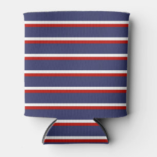 Rafraîchisseur Pour Canette Motif de la bande rouge bleue de la Marine