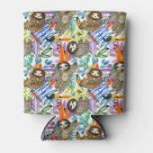 Rafraîchisseur Pour Canette Motif de la jante d'aquarelle de dessin (Devant)