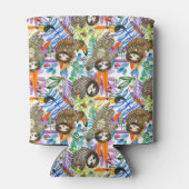 Rafraîchisseur Pour Canette Motif de la jante d'aquarelle de dessin (Dos)