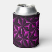 Rafraîchisseur Pour Canette Motif de luxe Polygonal Dark Magenta (Can devant)