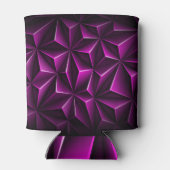 Rafraîchisseur Pour Canette Motif de luxe Polygonal Dark Magenta (Dos)
